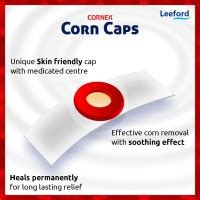 Leeford Cornex Corn Cap | Foot Corn Remover for Hard Skin & Calluses ...