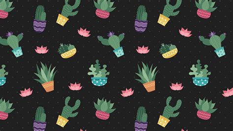 Download wallpaper 1920x1080 cacti, flowers, pattern, art full hd, hdtv ...