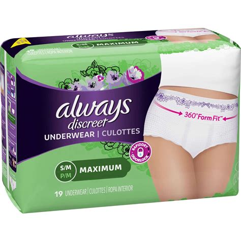 Always Discreet Postpartum Incontinence Underwear, Maximum Absorbency ...