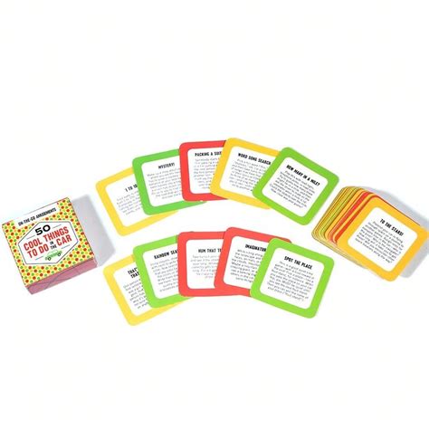Juego de cartas "COSAS GENIALES PARA HACER EN EL COCHE", 50 cartas ...