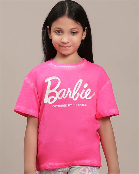 Barbie Printed Oversized fit Tshirt For Girls – Kidsville