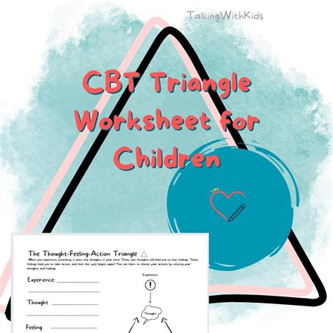 Children's CBT Triangle Worksheet | Change Triangle | - Etsy