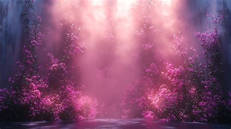 Stage lights backdrop with soft purple hues creating a dreamy and ...
