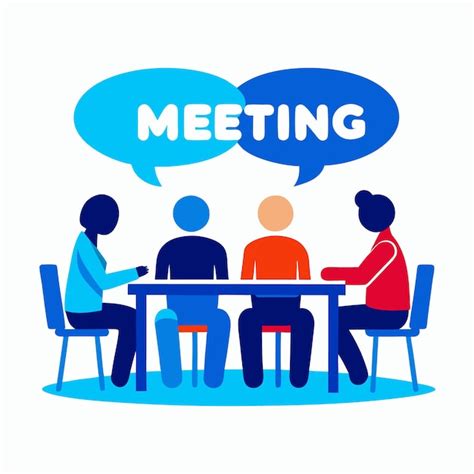 Business meeting vector illustration professional collaboration design ...