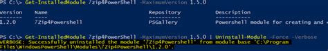 Image result for How to Uninstall PowerShell Module