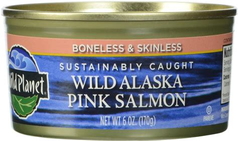 Amazon.com: Wild Planet Wild Pink Salmon No Salt Added, Canned Salmon ...