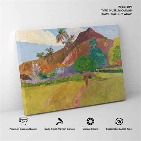 Tahitian Landscape Painting & Wall Art Print by Paul Gauguin - Dessine Art