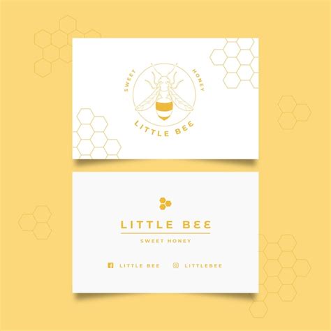 Honey Bee Business Card Template 的图像结果
