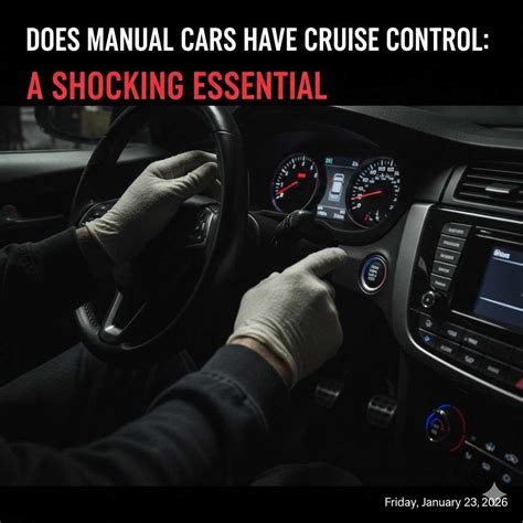 Does Manual Cars Have Cruise Control: A Shocking Essential