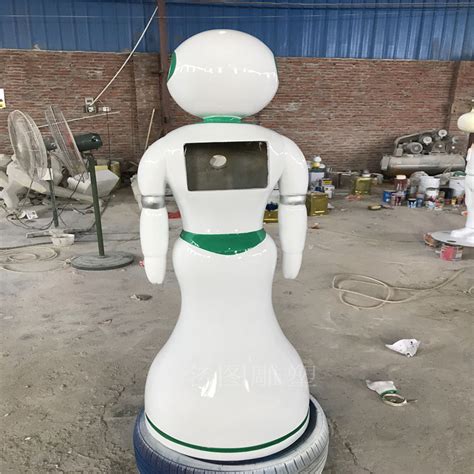 大型机器人雕塑模型-智能服务玻璃钢-机器人外壳雕塑定制-佛山市名图玻璃钢雕塑工程有限公司