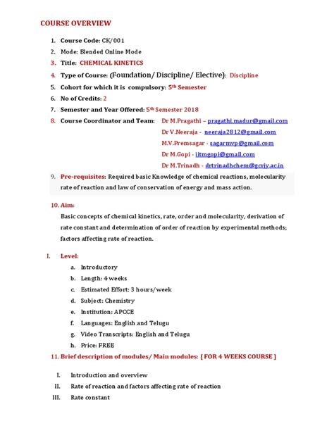 Image result for Course Overview Script Example