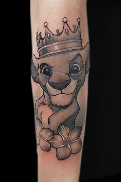 Lion King / Simba black and grey tattoo made by Giena Revess in Warzawa ...