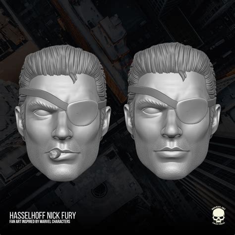 STL file David Hasselhoff Nick Fury fan art 3D printable File For ...