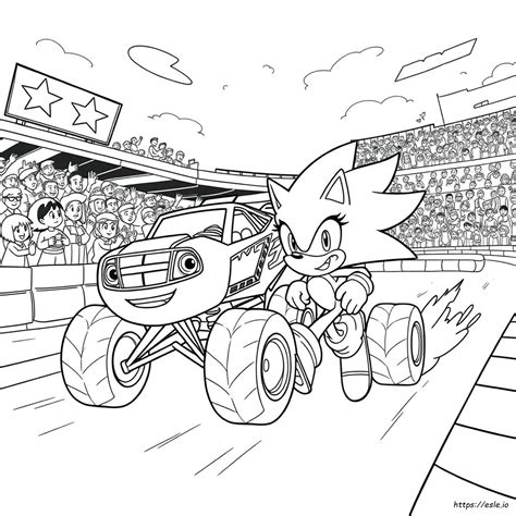 Blaze Sonic Ausmalbilder