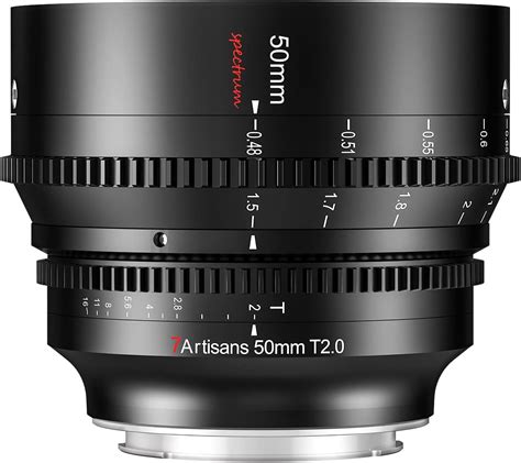 7artisans 50mm T2.0 Large Aperture Full Frame Cine Lens Compatible for ...