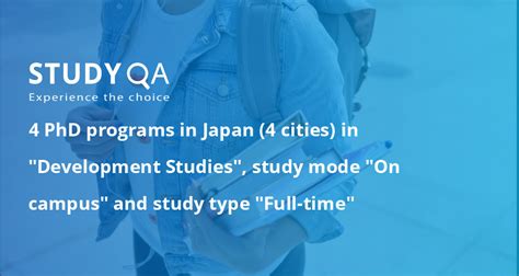 StudyQA — 4 PhD programs in "Development Studies" in Japan (4 cities ...