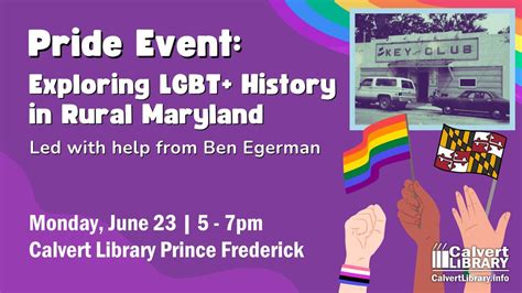 Pride Event: Exploring LGBT+ History in Rural Maryland Led with help ...