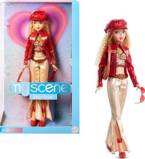 Amazon.com: Barbie Signature My Scene Doll & Accessories, in Y2K ...