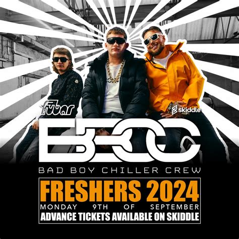 Bad Boy Chiller Crew, Fubar, Stirling, 9 September to 10 September ...