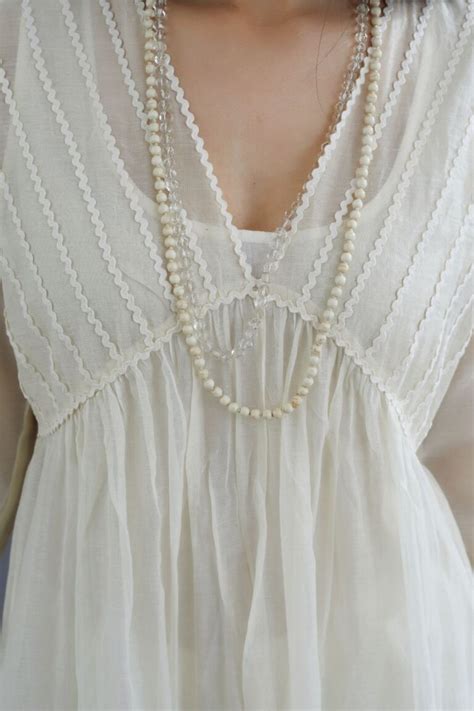 Off white cotton chanderi kurta set with gathered empire waist line in ...