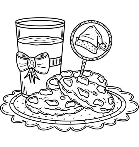 Cookies And Milk Coloring Pages [2025]