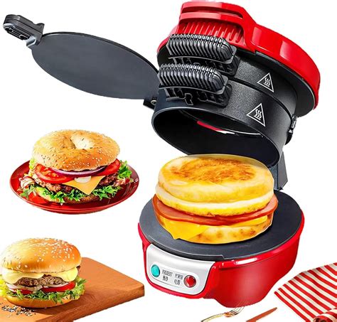 Amazon.com: Breakfast Sandwich Maker, Electric Burger Maker Machine ...