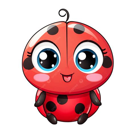 Cartoon Cute Lady Bug Clipart, Paint, Brush, Digital Art PNG ...