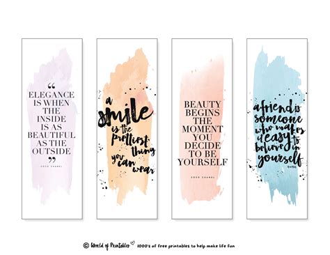Four Printable Bookmarks With Beautiful Designs | Premium AI-Generated ...