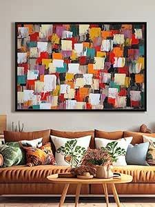 999STORE Fiber framed frame painting big frames for wall decor abstract ...
