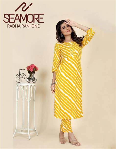 Seamore Radha Rani One 1023 To 1025 Casual Wear Kurti With Pant Collection