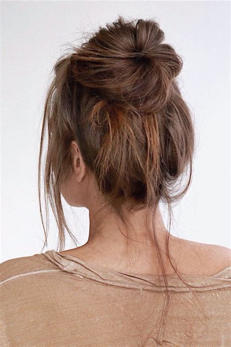Tumblr Messy Bun | Everyday Hairstyles | Messy bun for long thick hair ...