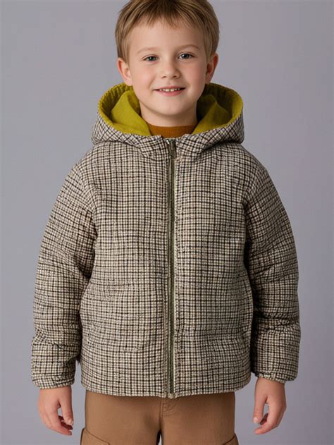 Playful Checks Reversible Jacket – Cherry Crumble California