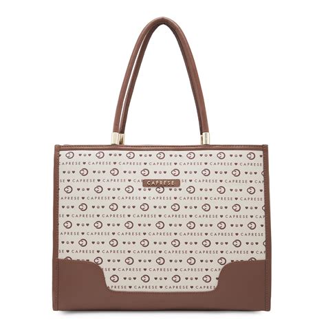 Caprese Peace Tote Bag for Women (X Large, Cream) : Amazon.in: Fashion