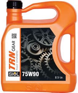 SIOL 75W-90 Trans gear fully synthetic FULLY SYNTHETIC GEAR OIL Gear ...