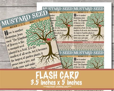 Buy Parable of a Mustard Seed Activity Sheet Mustard Seed Online in ...