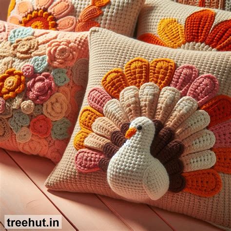 Thanksgiving Crochet Pillows Ideas