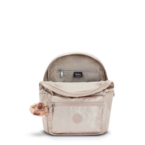 Buy Kipling Ezra Small Metallic Backpack Quartz Metallic Online at ...