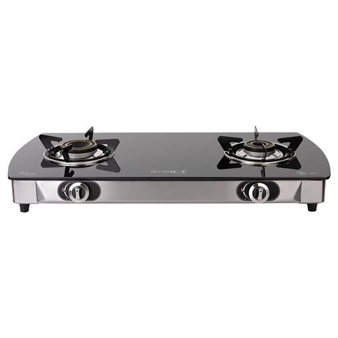BLOWHOT 2 Burner Auto Ignition Gas Stove | Heavy Tornado Brass Burners ...