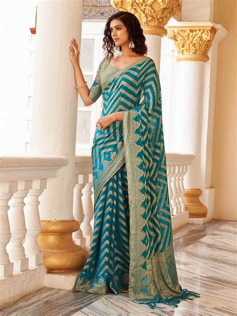 Tikhi Imli Floral Woven Design Zari Ready to Wear Saree - Price History