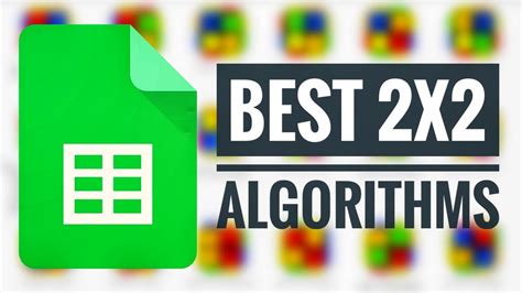 Algorithm for Solving 2X2 的图像结果