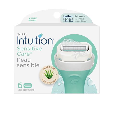 Buy INTUITION Schick Intuition Plus Renewing Razor, 4 Count, Women's ...