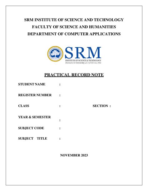 Cyber Security record doc - SRM INSTITUTE OF SCIENCE AND TECHNOLOGY ...