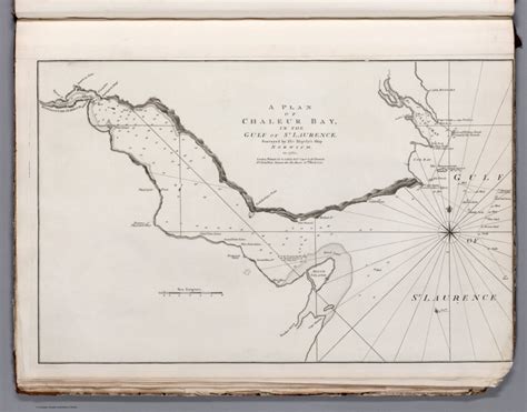 A plan of Chaleur Bay in the Gulf of St. Laurence ... - David Rumsey ...