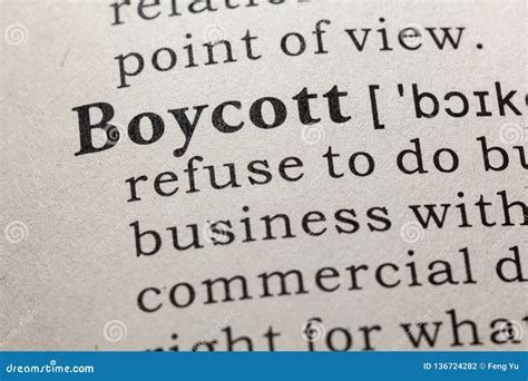 Boycott Vocabulary at Murray Baxter blog