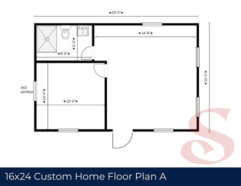 16x24 Cabin Floor Plans With Loft 16x24 Tiny House Floor Plan | TikTok