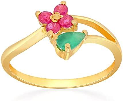 Buy Malabar Gold & Diamonds Ruby and Emerald BIS Hallmark 22kt (916 ...
