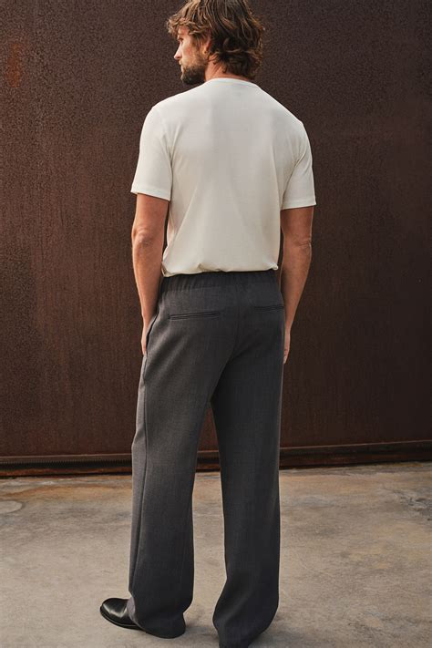 Slim Fit Ribbed T-shirt - Cream - Men | H&M IN