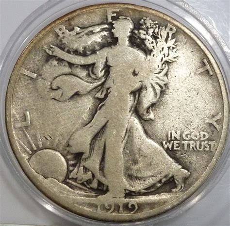 1919-S Walking Liberty Half Dollar in Fine Grade ( 103-T ) - For Sale ...