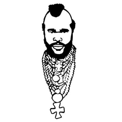 Mr T v2 Decal Sticker - Peel and Stick Sticker India | Ubuy