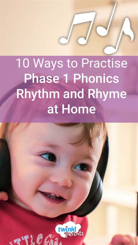 Ways to practise phase 1 phonics rhythm and rhyme at home – Artofit